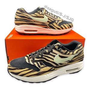 Nike Air Max 1 G NRG Men's Size 9.5 Tiger Orange Black Animal Pack DH1301-800